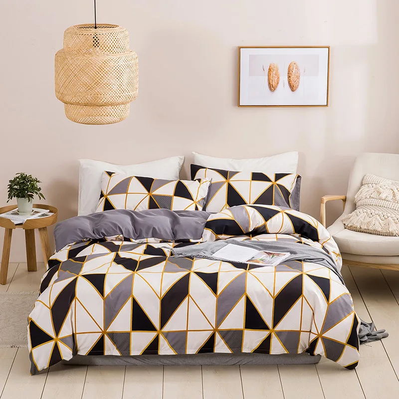 Comforter Sets with Pillowcase Bed Sheet Set Practical Factory Wholesale Customized Printed Fall Design Cheap Price 3 Pcs