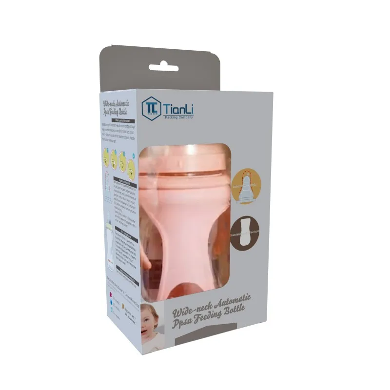 Hot Selling High-Quality Low-Priced Environmentally Friendly Paper Boxes Baby Bottles Cups Packaging Boxes With PVC Windows
