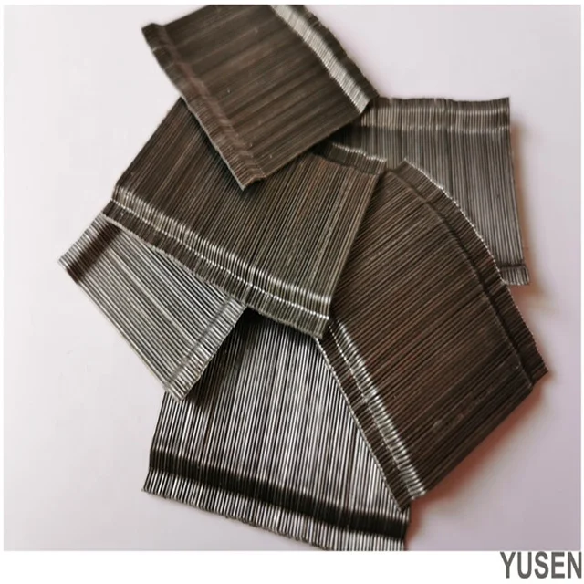 Deformed Hooked Ends Glued Steel Fiber Tensile Strength 1200Mpa for Concrete Reinforcement