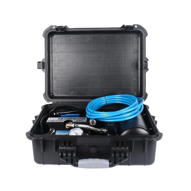 Two Cylinder Air Tools 12v dc Arb or Hf Car Air Compressor Pump Tire Inflator with installation Style for Air Brake