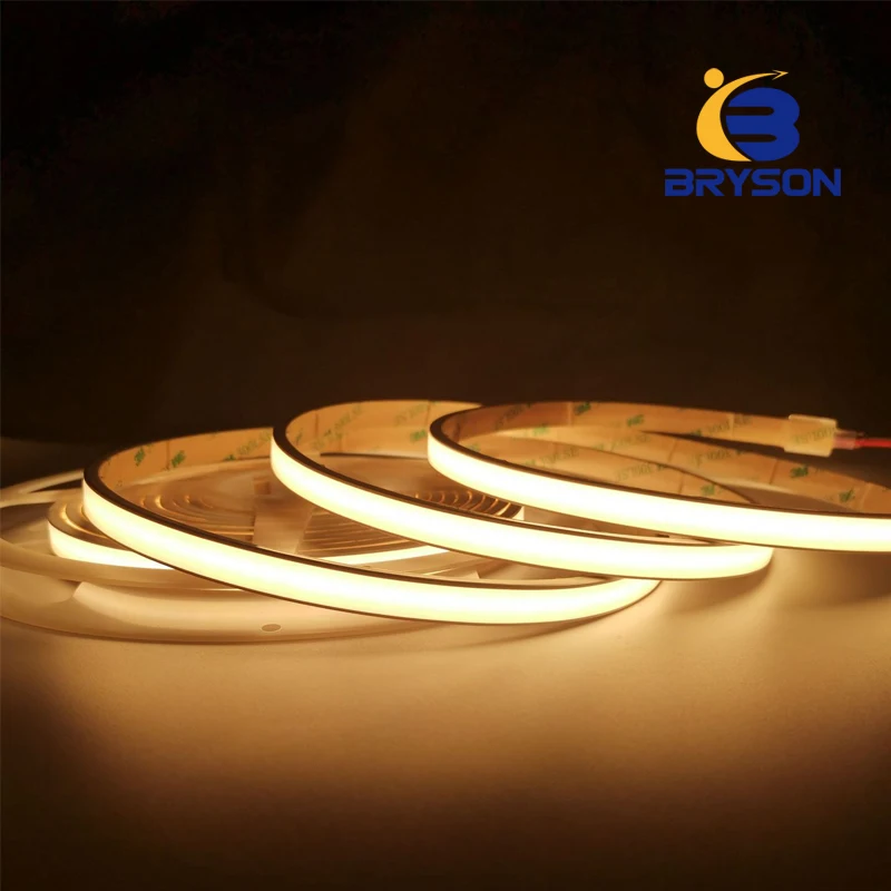 Hot Sale Outdoor Use IP67 Waterproof Silicon Extrusion COB LED Strip 480LEDs/m Flexible Neon Strip Dot Free COB LED Strip