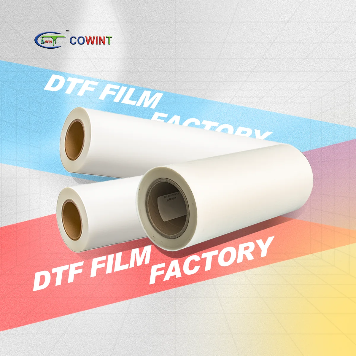 Cowint a3+ pet sticker sheet hot peel and cold peel ito coated pet film for dtf printing 43cm