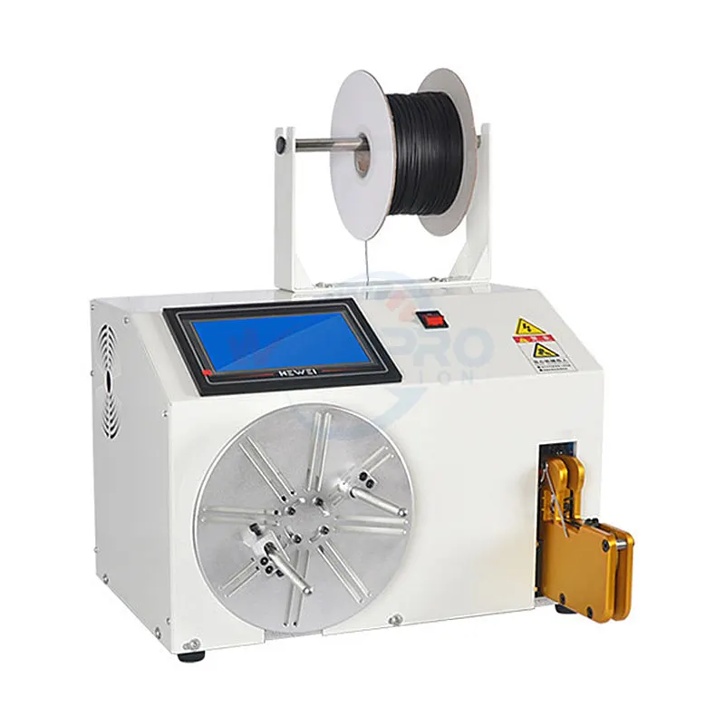 HB-D40 Cable roller power cord electric wire winding and twisting tie machine wire winding and twisting tie machine