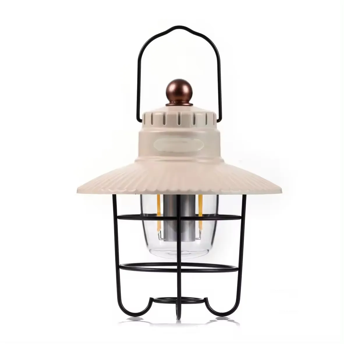 NPOT HOT SELLING Outdoor Retro Atmosphere Camping Lamp Usb Charging Camp Portable Tent Lamp