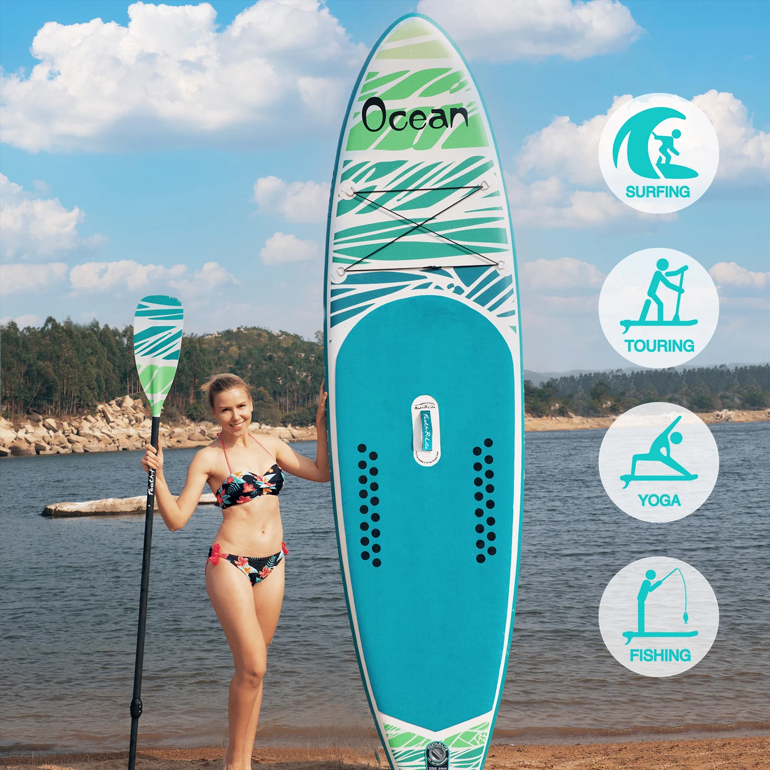 Fly Eagle Factory Paddle Board Inflatable Sup Inflatable Paddle Board Good Quality Supboard With Fins