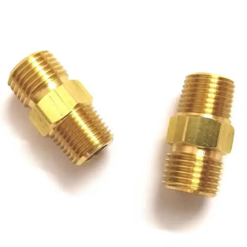 Brass Pipe and Pipe Fittings CNC Parts Automotive Connector Fasteners Brass Fittings CNC Turning Parts