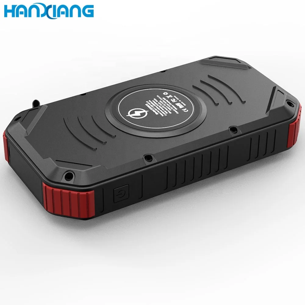 Unique Products To Sell Portable QC3.0 PD Type C Fast 4 USB Flashlight Solar Charger 30000mAh Power Bank for Outdoors Camping