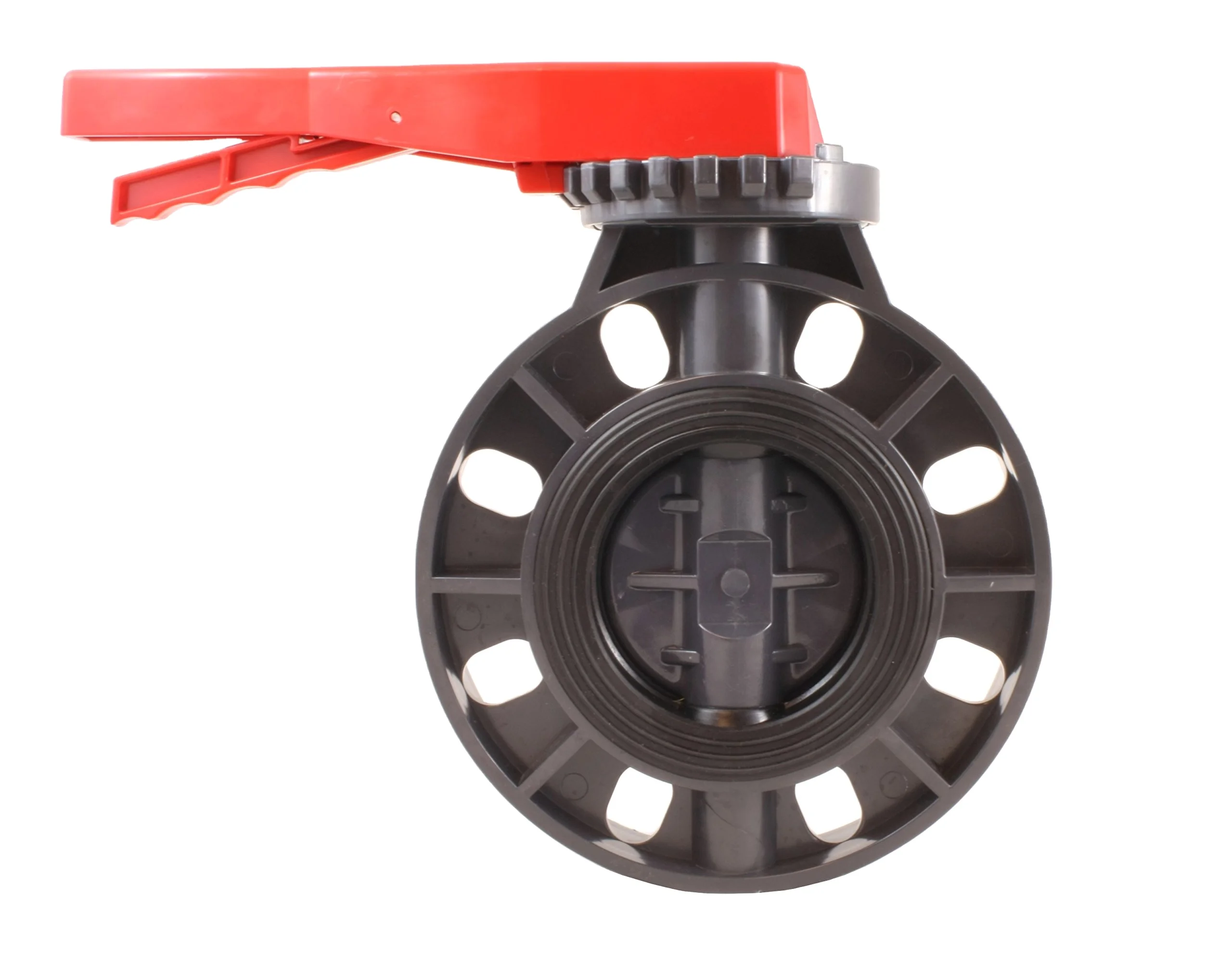 China Factory PVC Flange Manual Plastic UPVC Butterfly Valve Lever Handle for Water and Acid General Application
