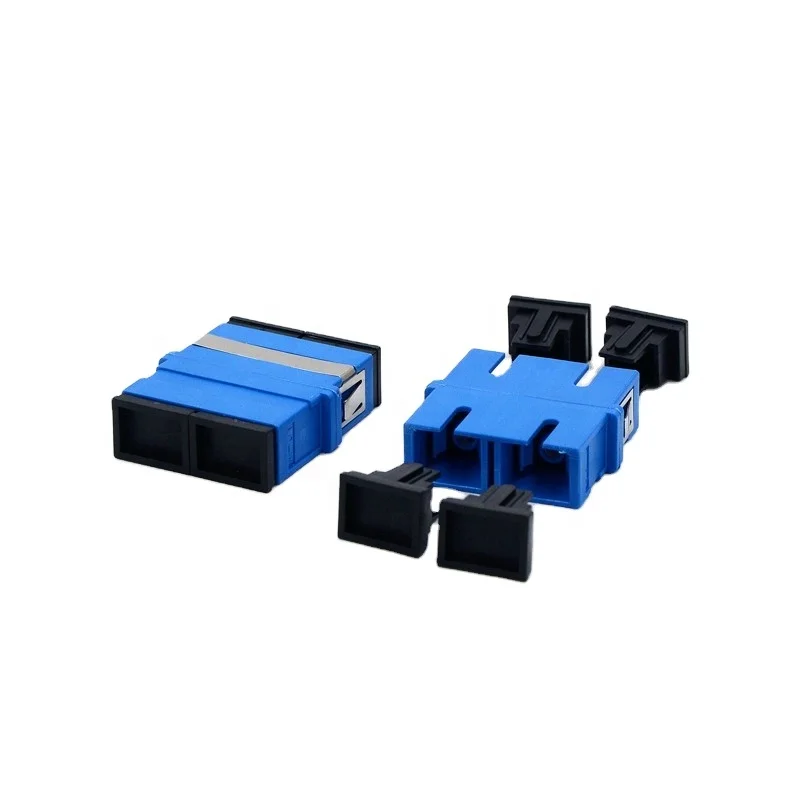 Best Selling SC Earless No Flange Fiber Adapter SC UPC Singlemode Simplex Duplex without Flange Fiber Optic Coupler Adapter