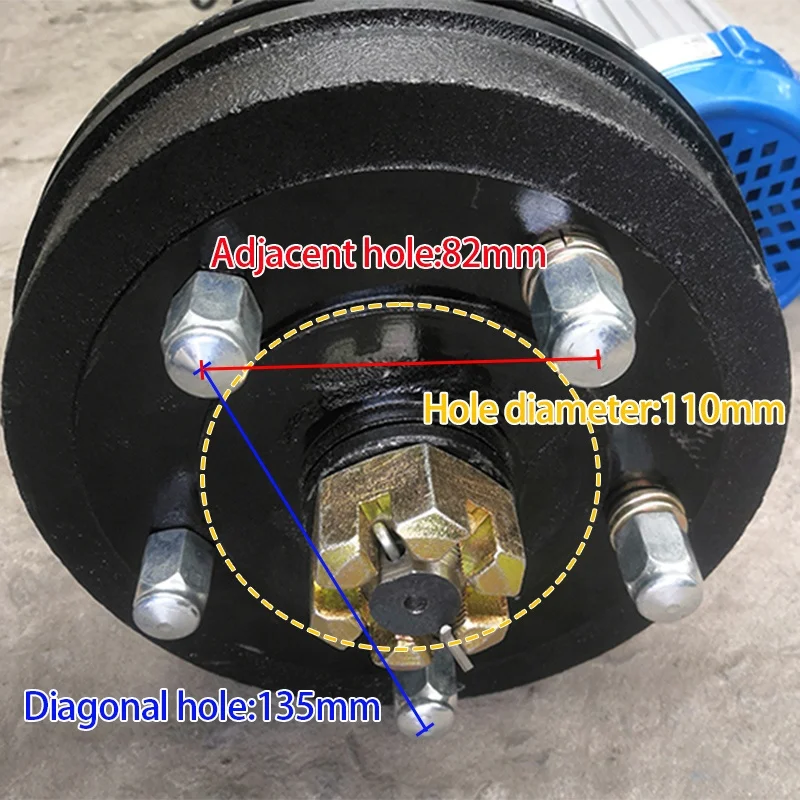Нагрузка на заказ 48-60V1300W низкоскоростной бесщеточный мотор задняя ось инженерная модификация интегрированный мост ступицы