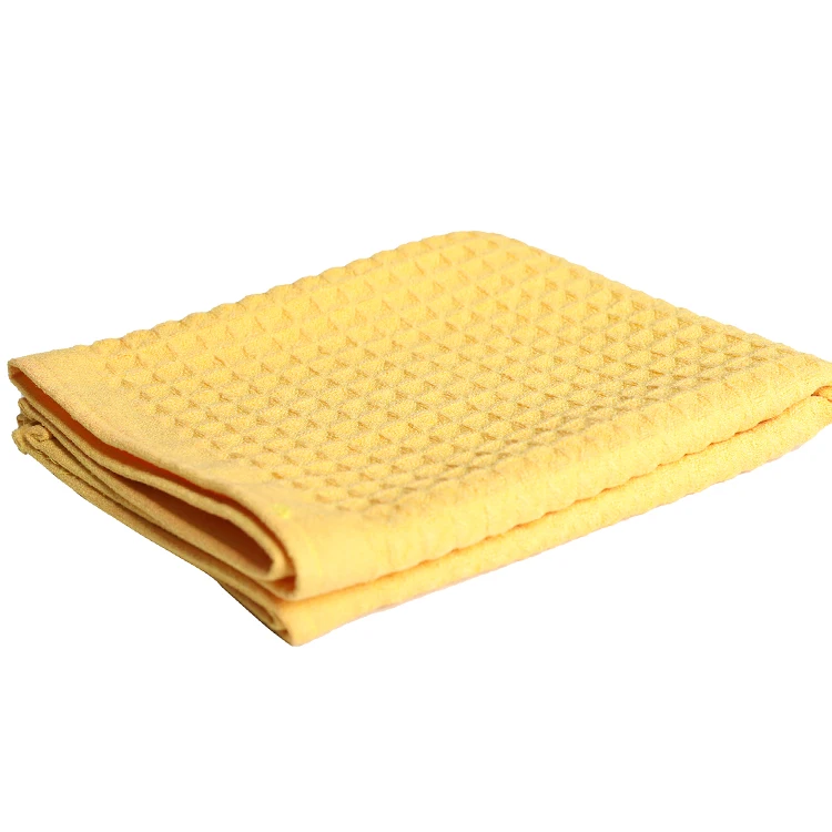 
2019 New Waffle Big Square Polyester Fabric Microfiber Towel 
