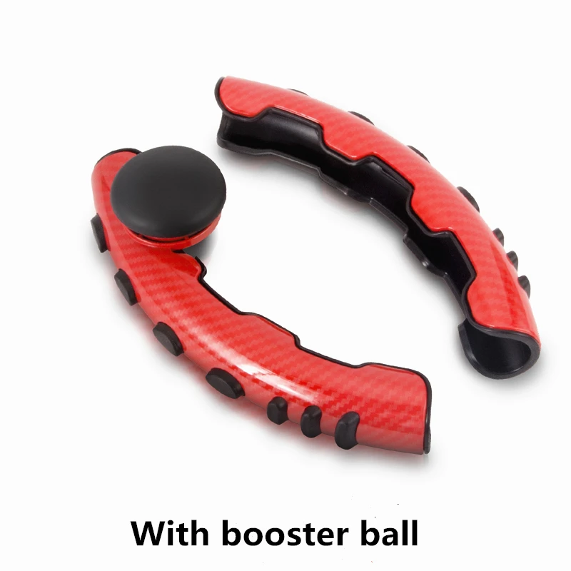 Car Auxiliary Ball Handle Knob Safe Truck Anti Slip Booster Protective With Spinner Steering Wheel Cover Universal Carbon Fiber