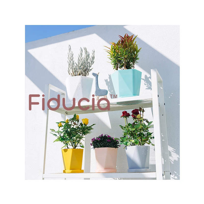 
Sturdy And Durable Flower Pot With Drainage Hole Plant Pot With Sauce Bright & Contemporary Contracted Plastic flower pot 
