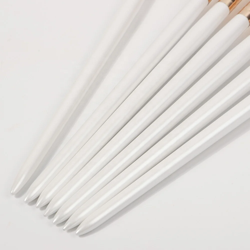 2024 New Style Wholesale Eyeshadow Soft 8 pcs Buy Cosmetic White Eye Wood Synthetic Custom Makeup Brush Set