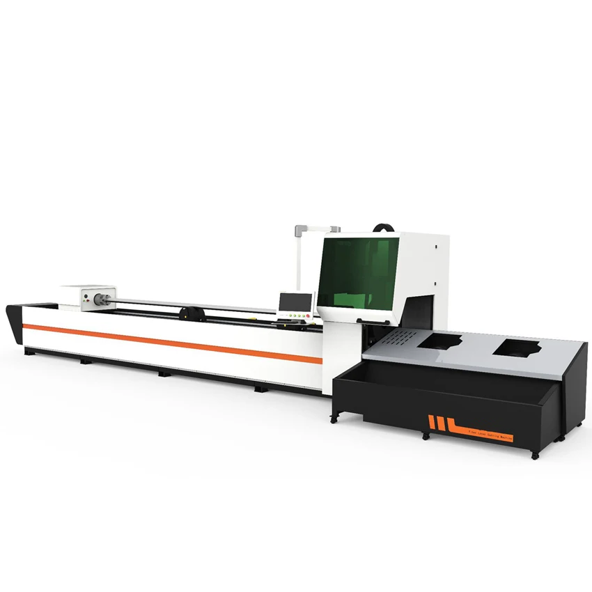 Metal Laser Tube Pipe Cutter 1300*2500mm Tube Fiber Laser Cutting Machine Price
