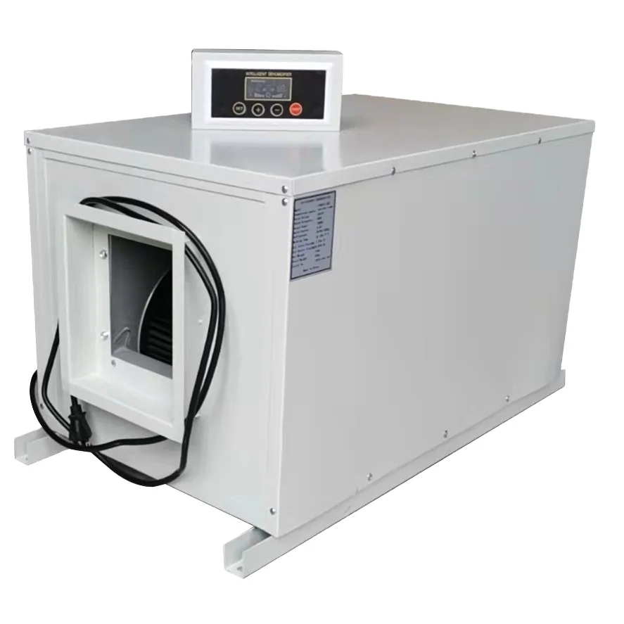 HIROSS 320 Pints/day Greenhouse Grow Room Industrial Wall Ceiling Concealed duct dehumidifier OEM