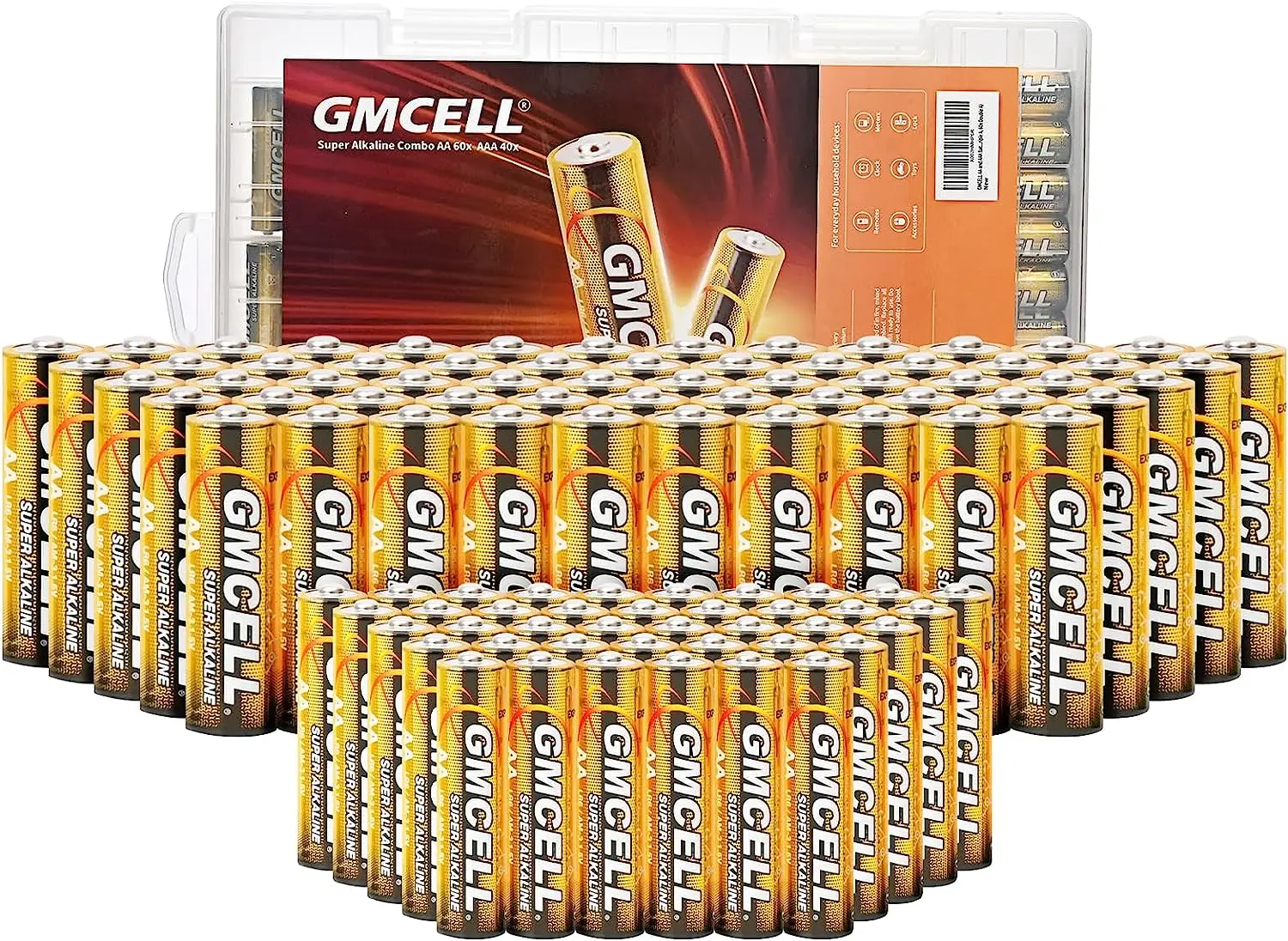 Щелочная батарея GMCELL ZnMnO2 сухая 1 5 В 8 шт. АА 4 аа блистерная карта щелочная lr6 lr03 AA AAA