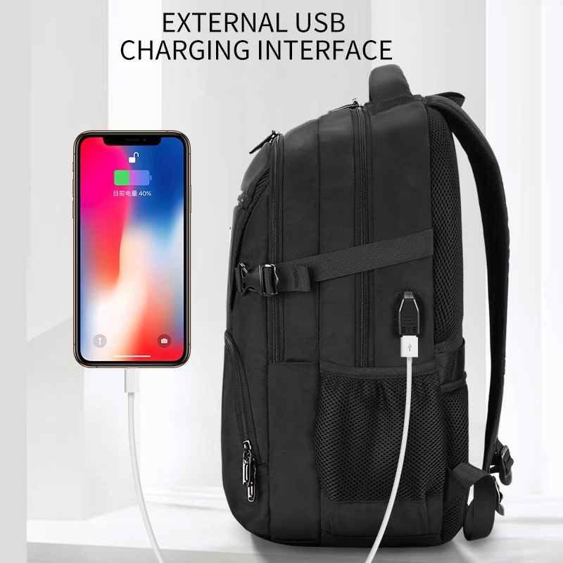 
SWICKY Wholesale Mochila con cargador Zaino Pc Anti Theft 15.6 Inch Backpack with USB backpack for men School bag bag 