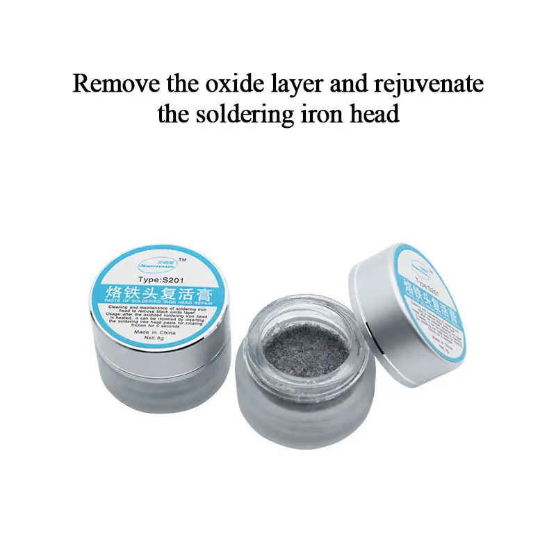 6g/8g/16g/26g Soldering Iron Tip Refresher Clean Paste for Oxide Solder Iron Tip Head Repair Tools Solder Iron Head Repair Paste
