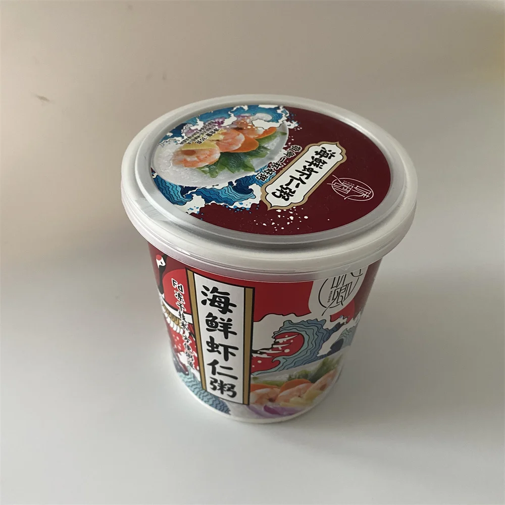 customized injection printing in mold label IML for PP plastic containers