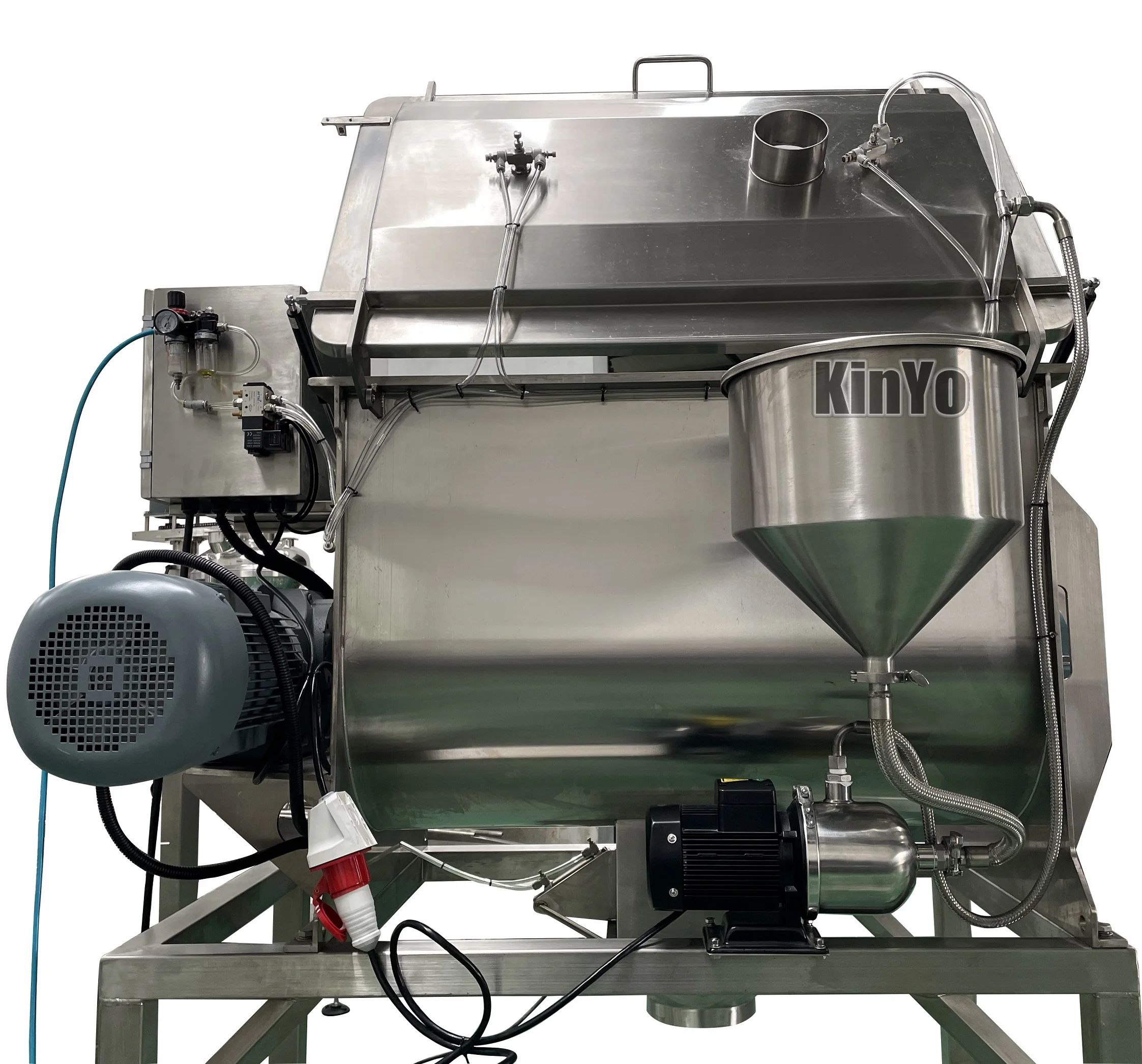 Factory  KinYo SS304 SS316  mushroom substrate mixer with water spray nozzle