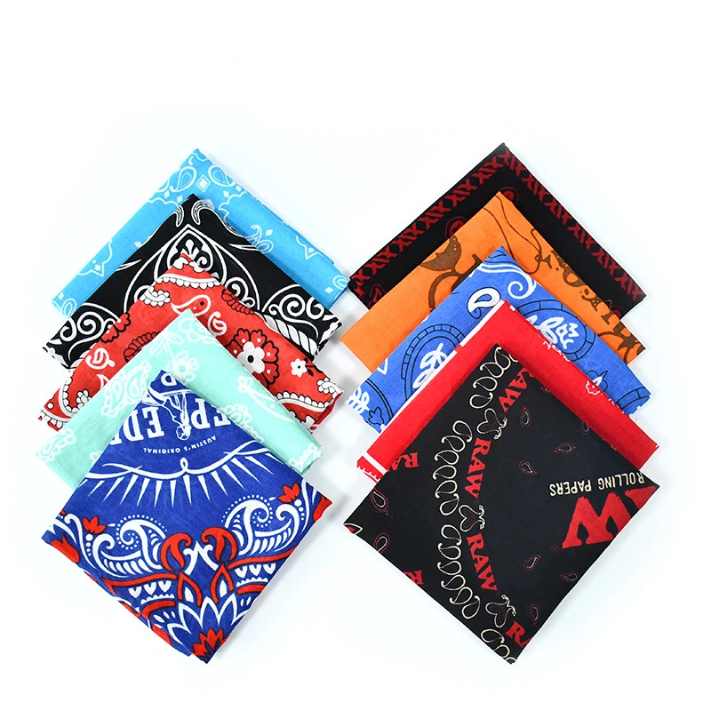 Модная Многофункциональная Спортивная головная повязка в стиле хип-хоп, бандана на заказ из полиэстера, шарф из 100% хлопка, бандана