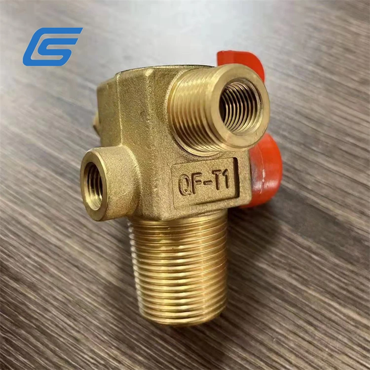 QF-T1 CNG Valve Used in Vehicle Cylinder 20MPa China Factory supply brass high pressure CNG Cylinder Valve