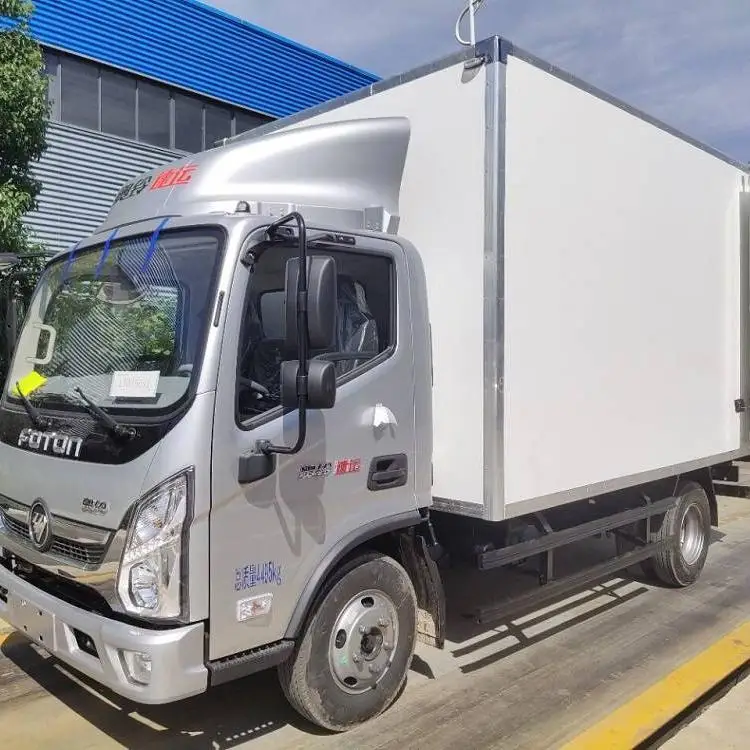 4.2m refrigerated truck blue brand frozen goods Jiangnan refrigerated trailer cool room freezer