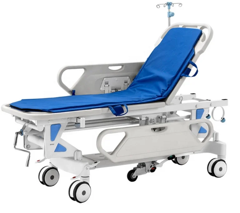 Hydraulic Multi-functional Trolley Stretcher ABS Emergency Ambulance Stretcher for hospital use