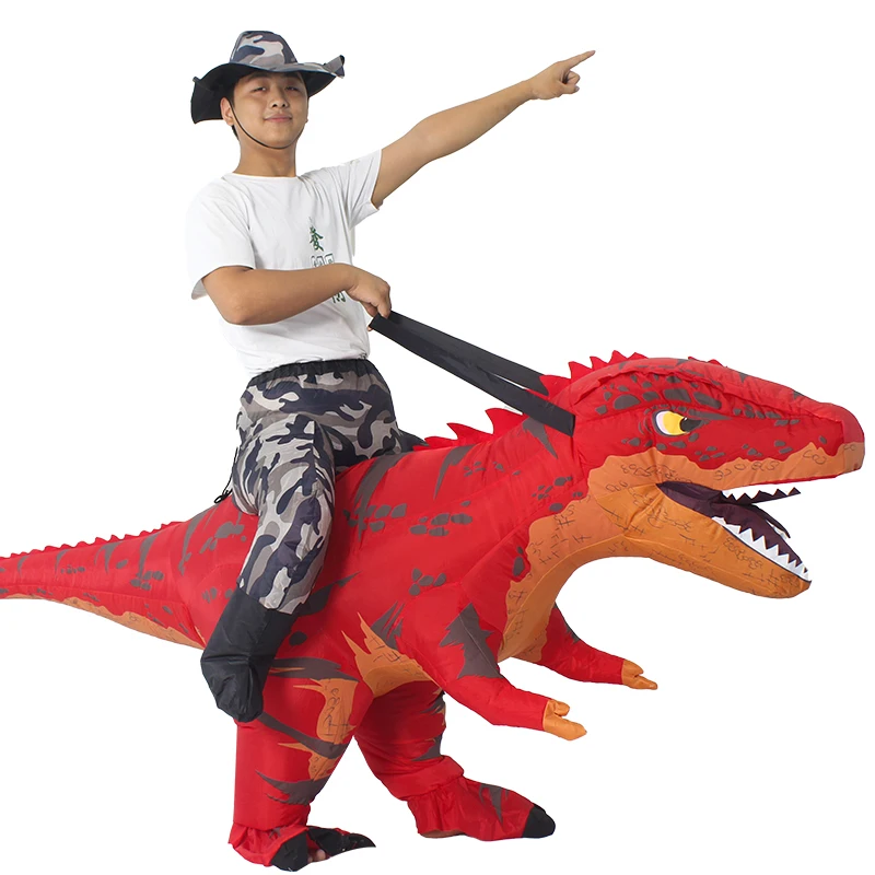Unisex Adult Inflatable Dinosaur Cosplay Outfit Mascot Costume