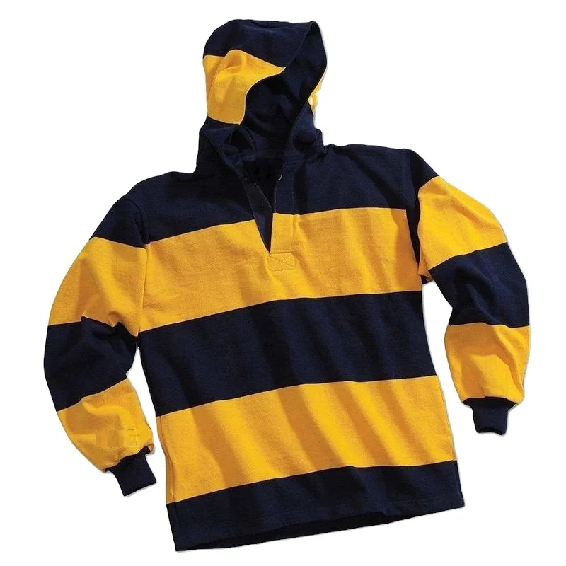 Custom Super Heavy Weight Rugby Jersey High Quality Hooded Rugby Jersey