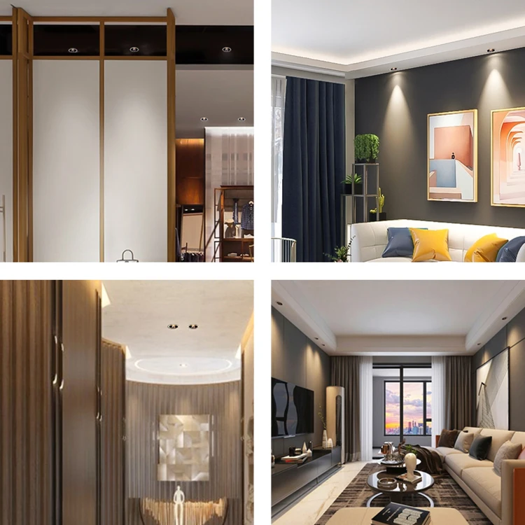 Easy Installation Spot Lighting Fixed Ceiling Recessed Downlight Home Office12W LED Spotlight