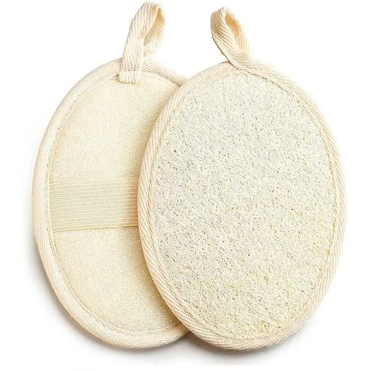 Factory sale high quality recycled bath shower body rub double side bath brush for hotel