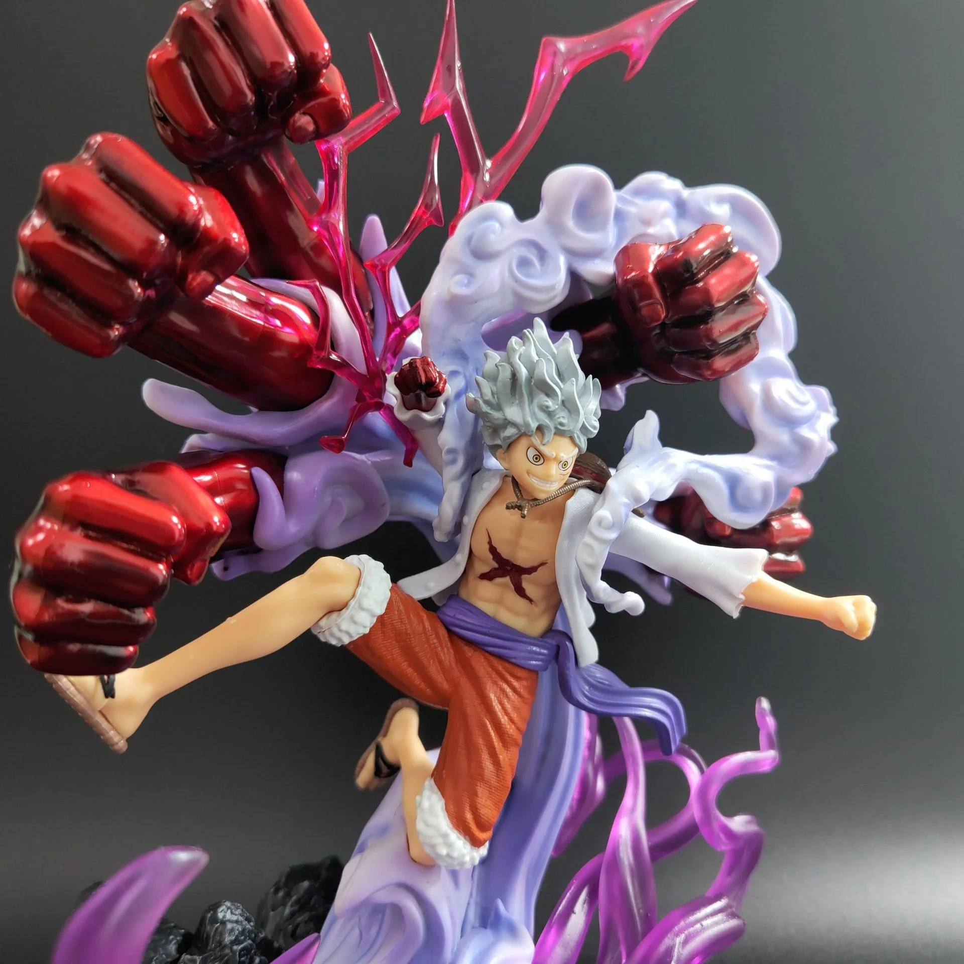 One 22cm Piece Luffy Sun God Nika Anime Figure Big Fist Monkey D Luffy Action Figurine PVC Collectible Model Doll Toys Gift