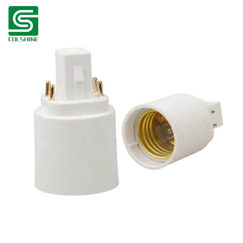 G24 to E27 Lamp Socket Adapter LED Light Bulb Base Adapter Holder Converter