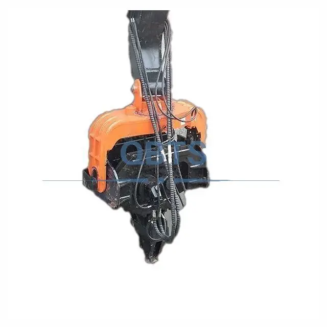 30-40 ton excavator equipped with hydraulic vibratory pile hammer and pile driver hammer for Hyundai R455LC-7