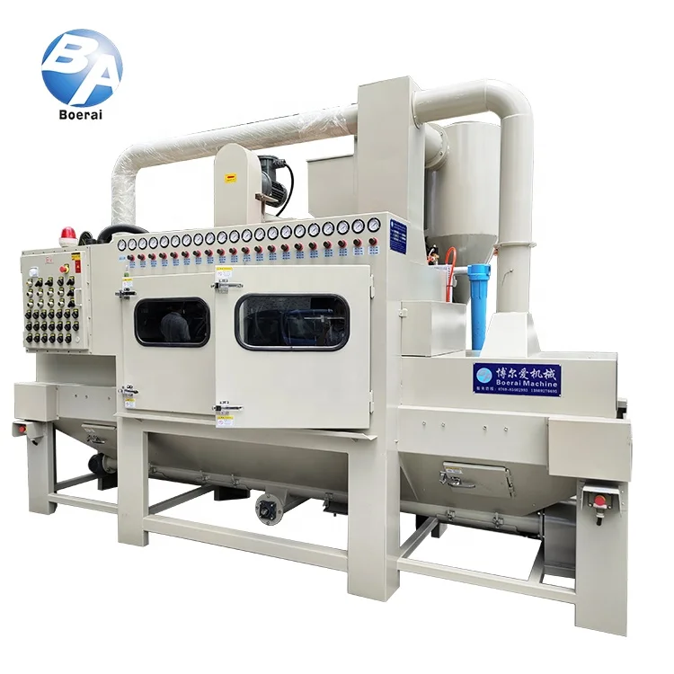 Customized PCL automatic sandblasting machine / of automatic sandblasting production line notebook shell pretreatment sandblasti