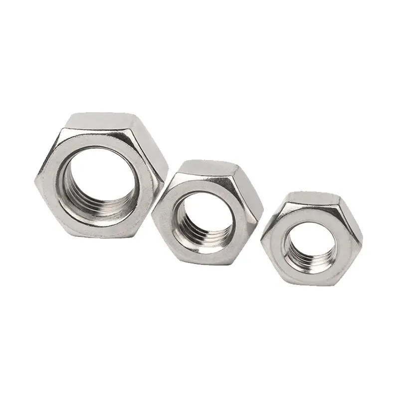 Nut Custom Stainless Steel M8 M10 M12 M6 Prices Hardware Hex Nuts For Industrial Construction Fasteners