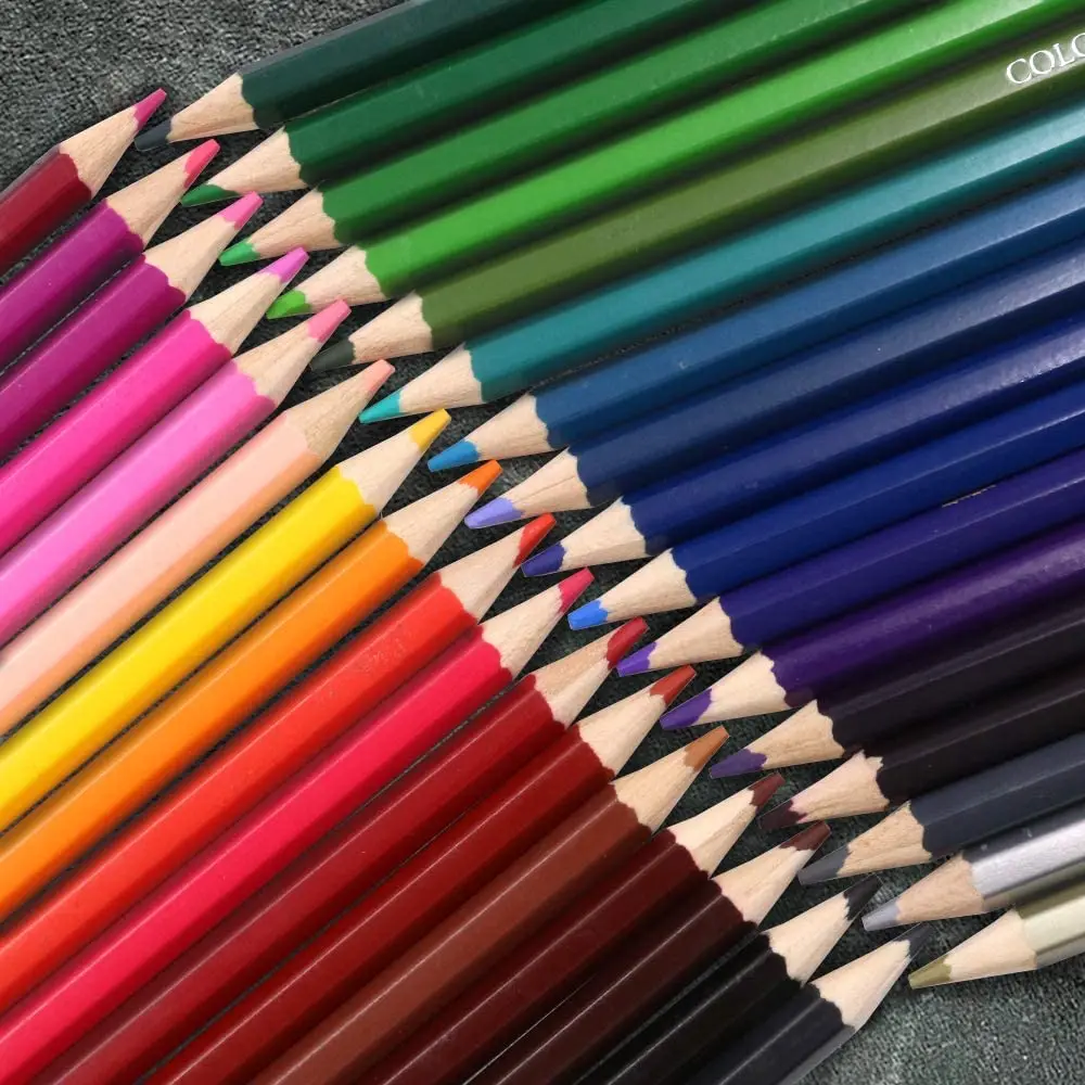 36 color set, soft core, oil based art coloring drawing pencil, for coloring books, sketching