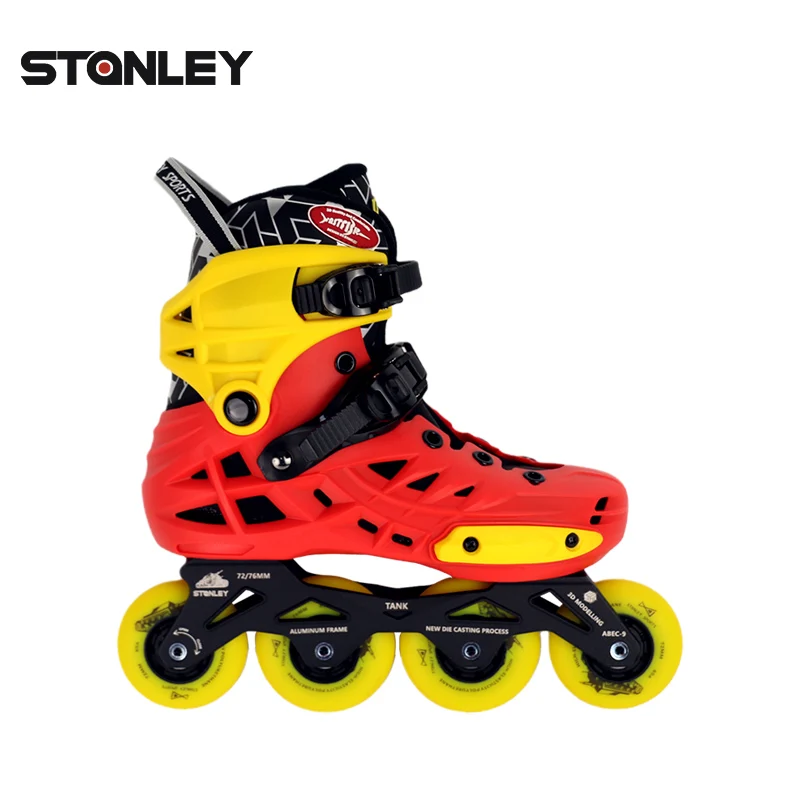 Factory Production Professional Free Skating Urban Skates Junior Adjustable Hard-boot Slalom Inline Skates for Junior  Children