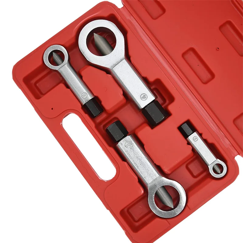 Remove Damaged, Frozen, Rusted Rounded-Off Bolts Nuts 4 pcs Metal Nut Splitter Kit