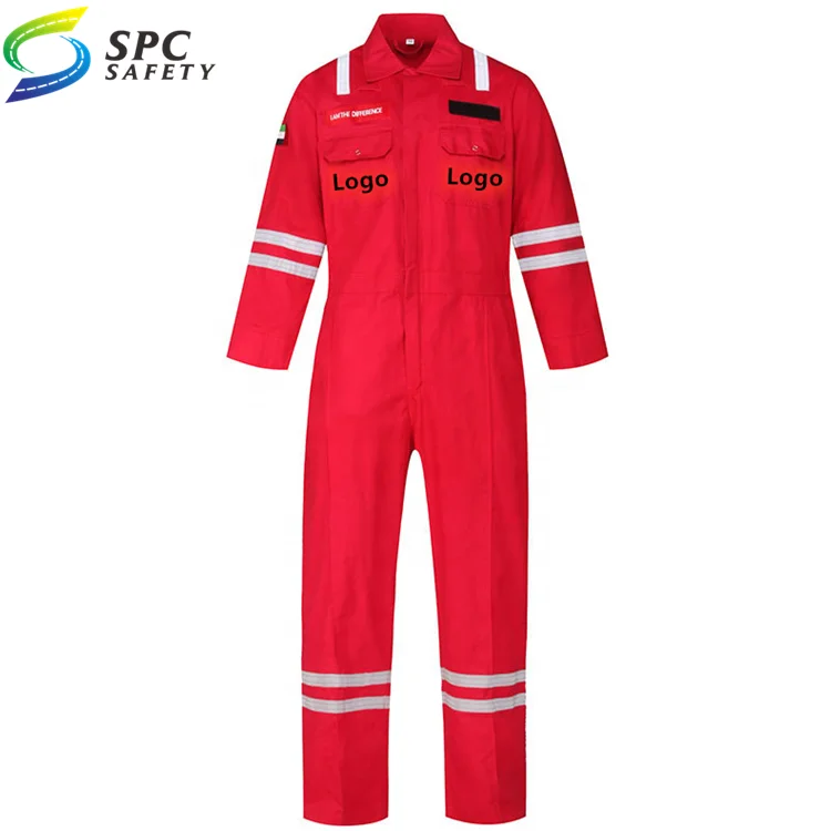 Best price High vis Workers Uniform Cotton fabric red Working Suit Overall Workwear Safety Uniform Coveralls