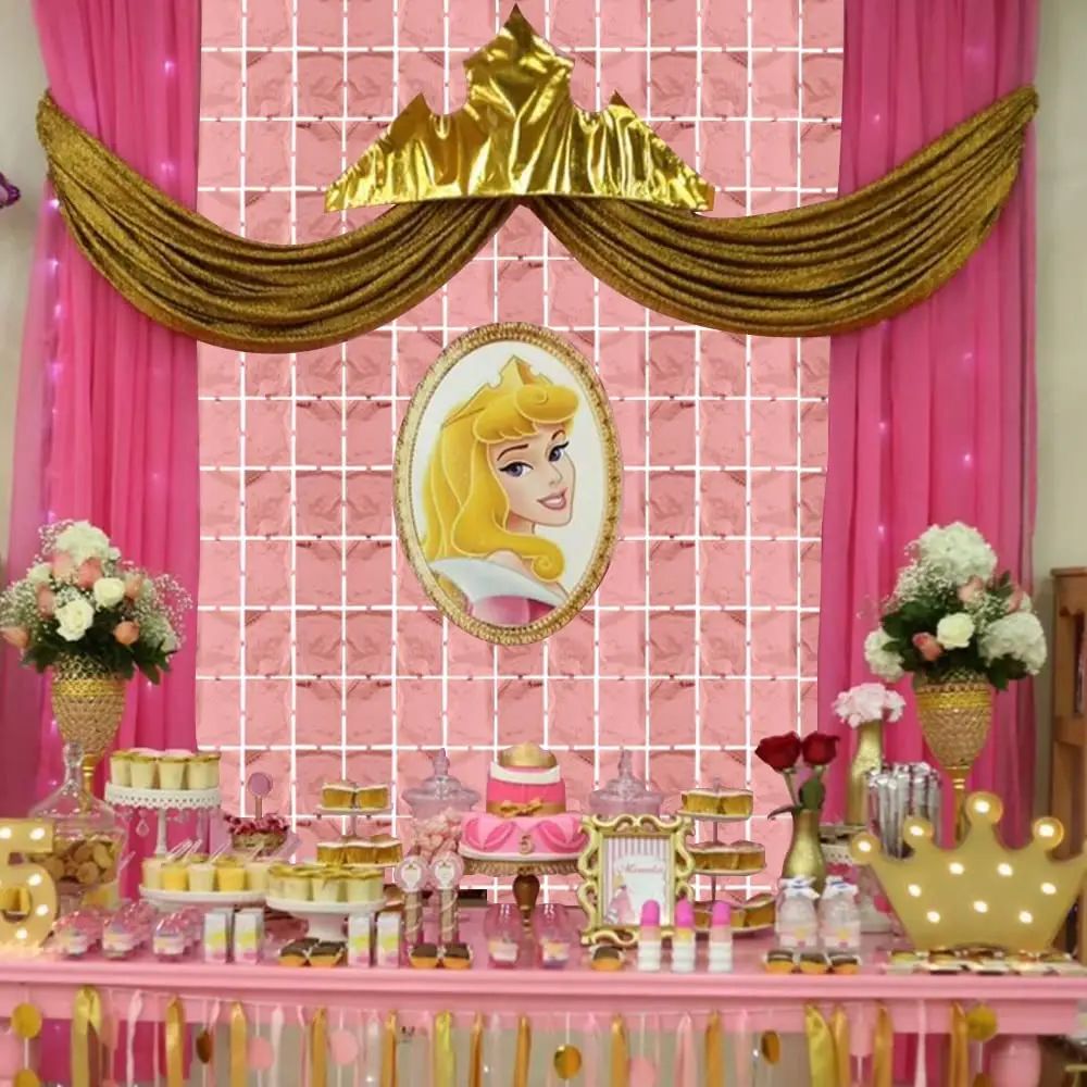 2 Pcs Rose Gold Foil Fringe Square Curtain Photo Props Backdrop Wall Wedding Bchelorette Party Decorations