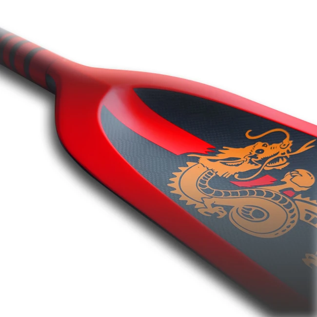 Kingpaddle Model D16 Carbon Fiber Concave Dragon Boat paddle for Training