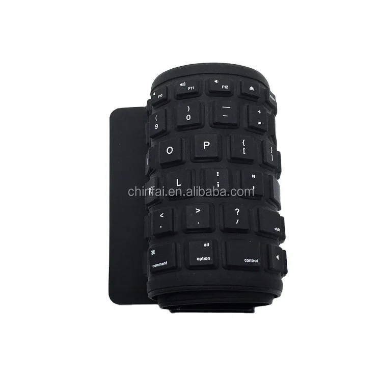 Collapsible Silicone Keyboard Waterproof Soft Supporting Customization Private Design Various Color
