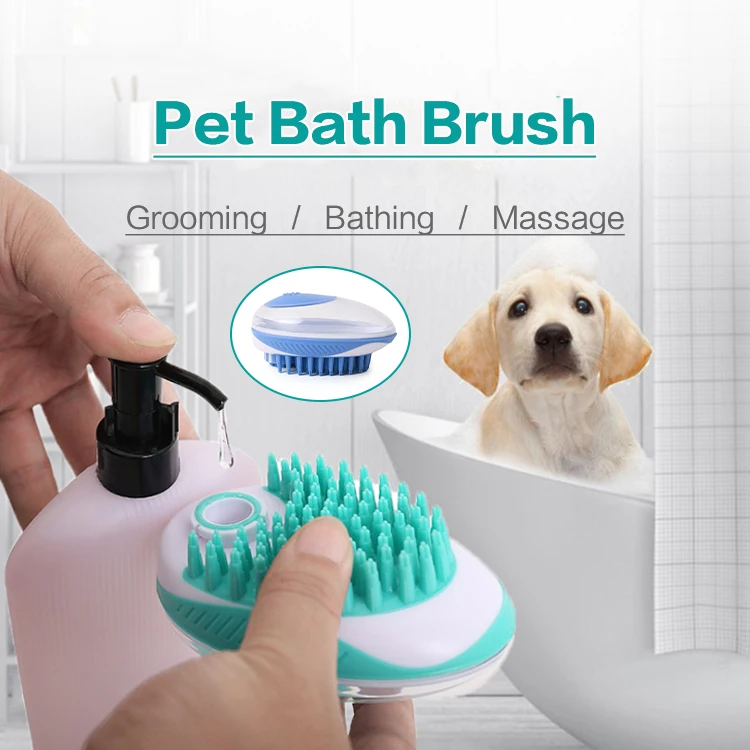 Dog Washing Cleaning Brushes Portable Pet Bath Brush Pet Hair Comb Manual Massage Brush