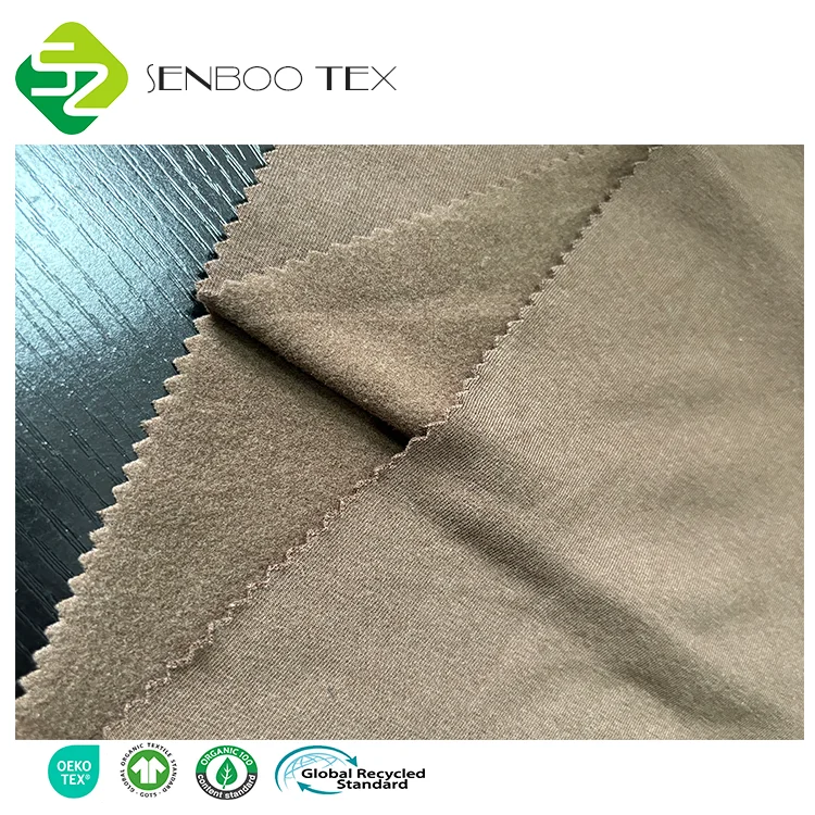 Бесплатный образец, китайский производитель, органический хлопок, однотонная трикотажная ткань, Экологически чистая органическая ткань