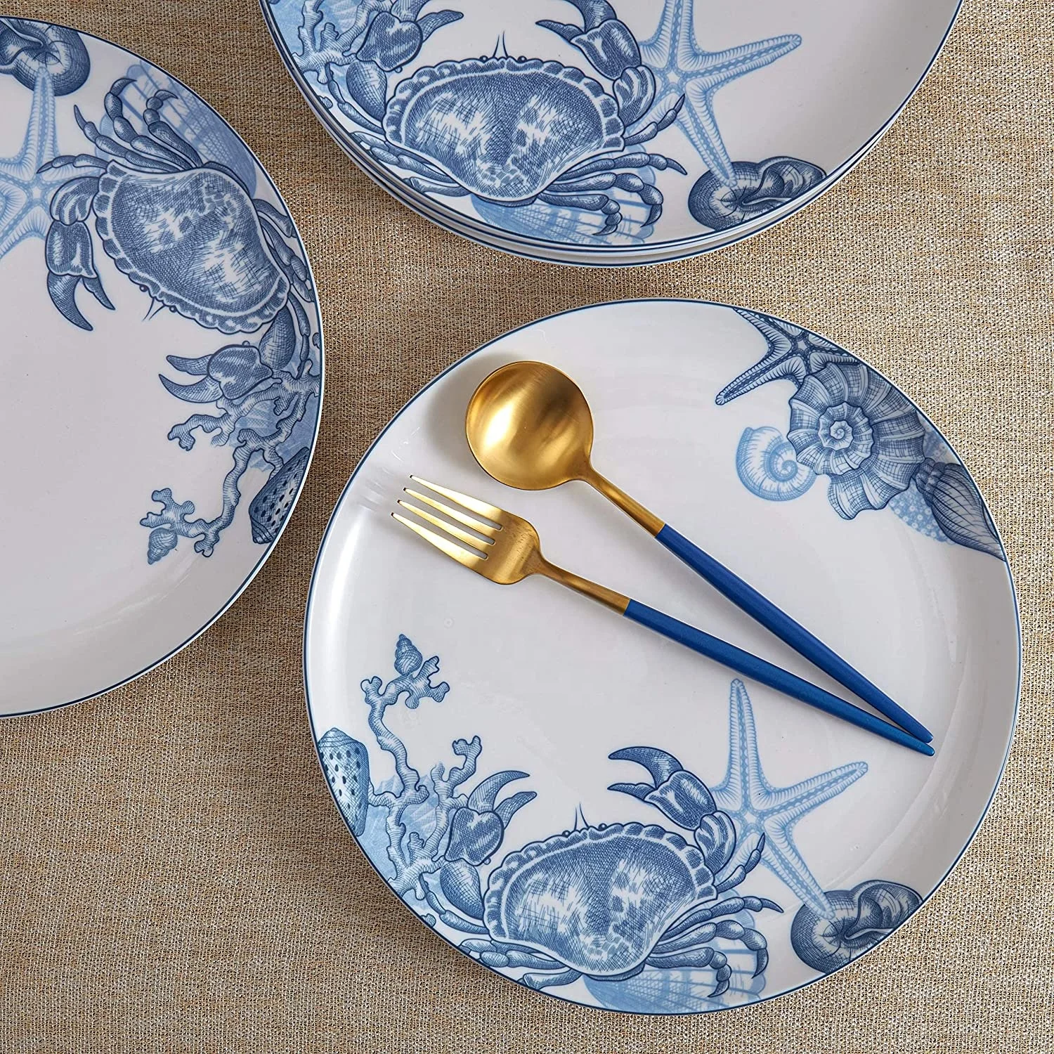 12 pieces ceramic plate dinnerware ,plate set