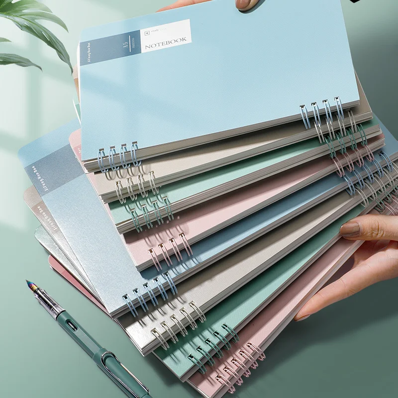 AI-MICH  A4 Size Free Sample Paper Hardcover NoteBook School Planners Customized Printed Spiral NoteBook