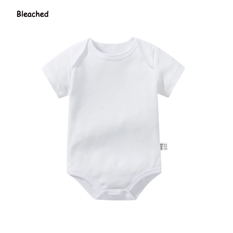 Customization Wholesales solid color blank  Baby Onesie 100%  Cotton Baby boys Clothes New Born Baby Rompers